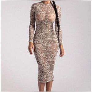 Meshki | Dresses | Meshki Mabel Long Sleeve Knit Maxi Dress | Poshmark